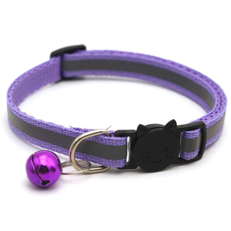 12 Colors Reflective Cats Bells Collars Adjustable Dog Leash Pet Collar for Cats And Small Dogs Pet Supplies