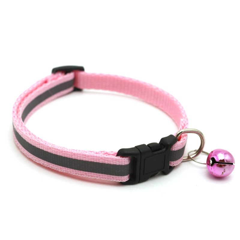 12 Colors Reflective Cats Bells Collars Adjustable Dog Leash Pet Collar for Cats And Small Dogs Pet Supplies