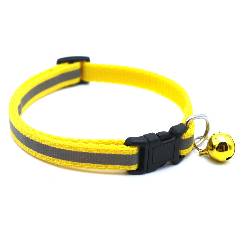 12 Colors Reflective Cats Bells Collars Adjustable Dog Leash Pet Collar for Cats And Small Dogs Pet Supplies