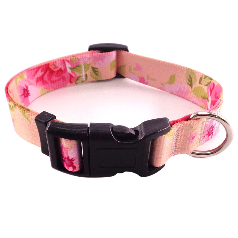 10Styles Bohemian Pet Collars Fashion Printed Adjustable Puppy Collar High-Quality National Style Neckband For Medium Large Dog