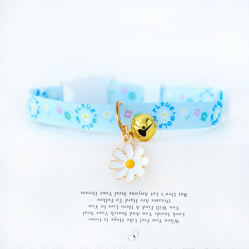 1PCS Fruit Print Pendant Pet Collar 18-32cm Adjustable Bells Safety Buckle Cute Peach Strawberry Kitten Puppy Collar Supplier