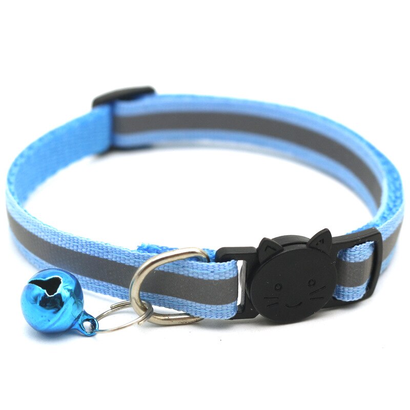 12 Colors Reflective Cats Bells Collars Adjustable Dog Leash Pet Collar for Cats And Small Dogs Pet Supplies