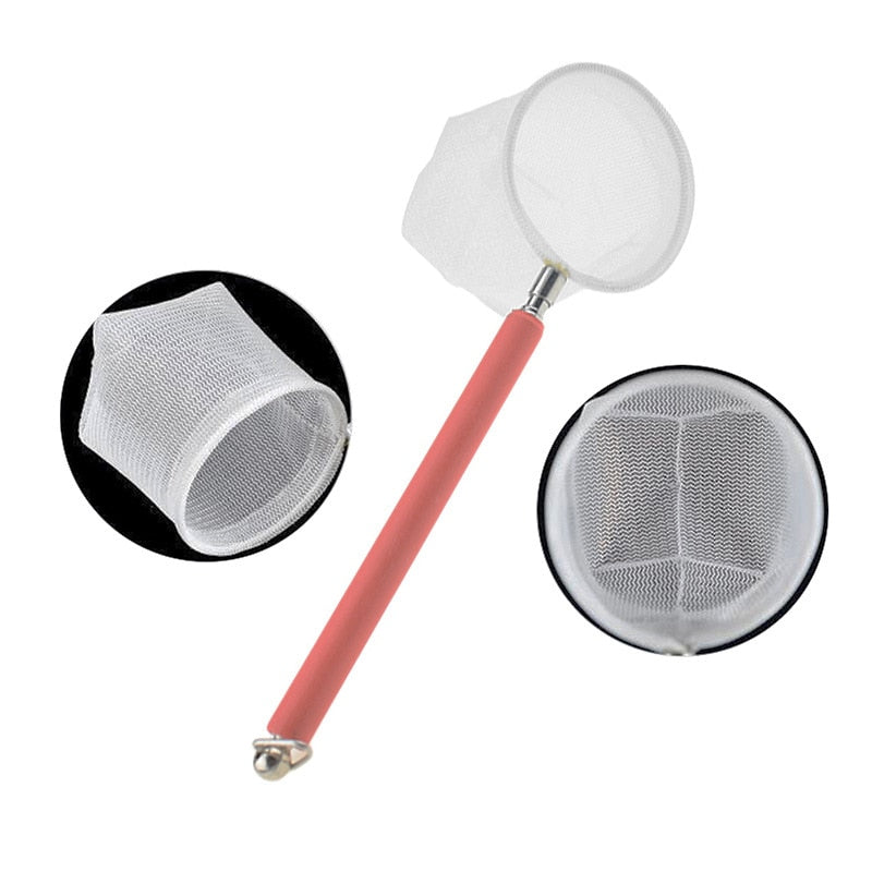 18-53Cm Flexible Aquarium Fish Tank Catch Net Fishnet Retractable 3D Fish Scoop Long Handle Cleaning Tool Catching Fishnet New