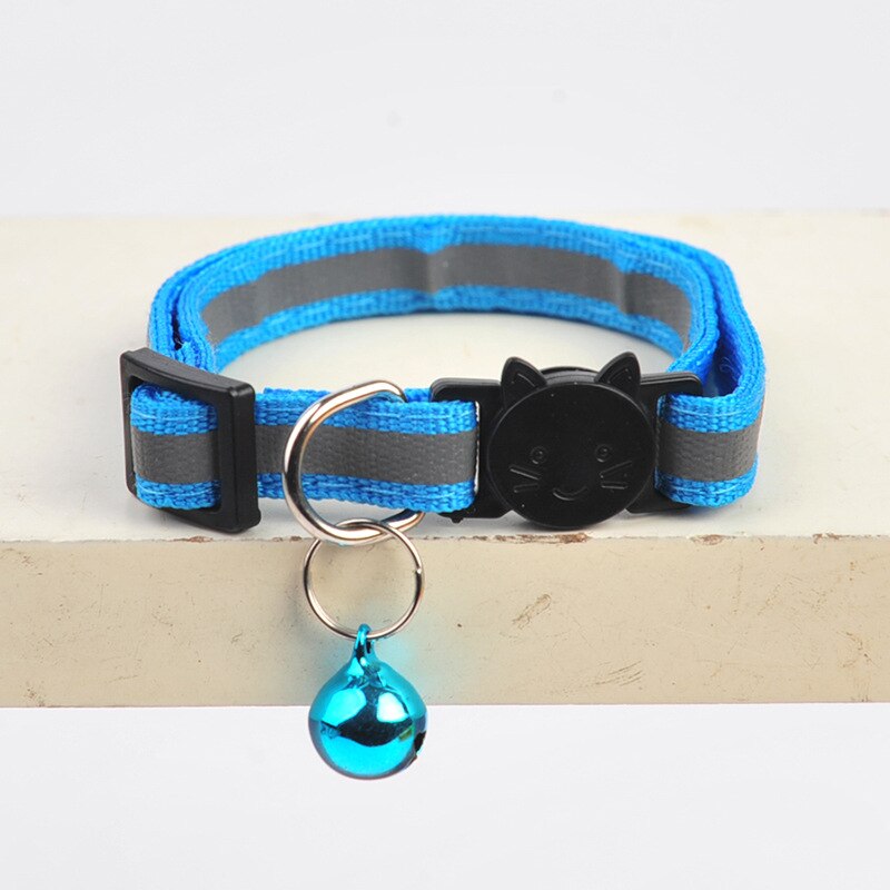 12 Colors Reflective Cats Bells Collars Adjustable Dog Leash Pet Collar for Cats And Small Dogs Pet Supplies