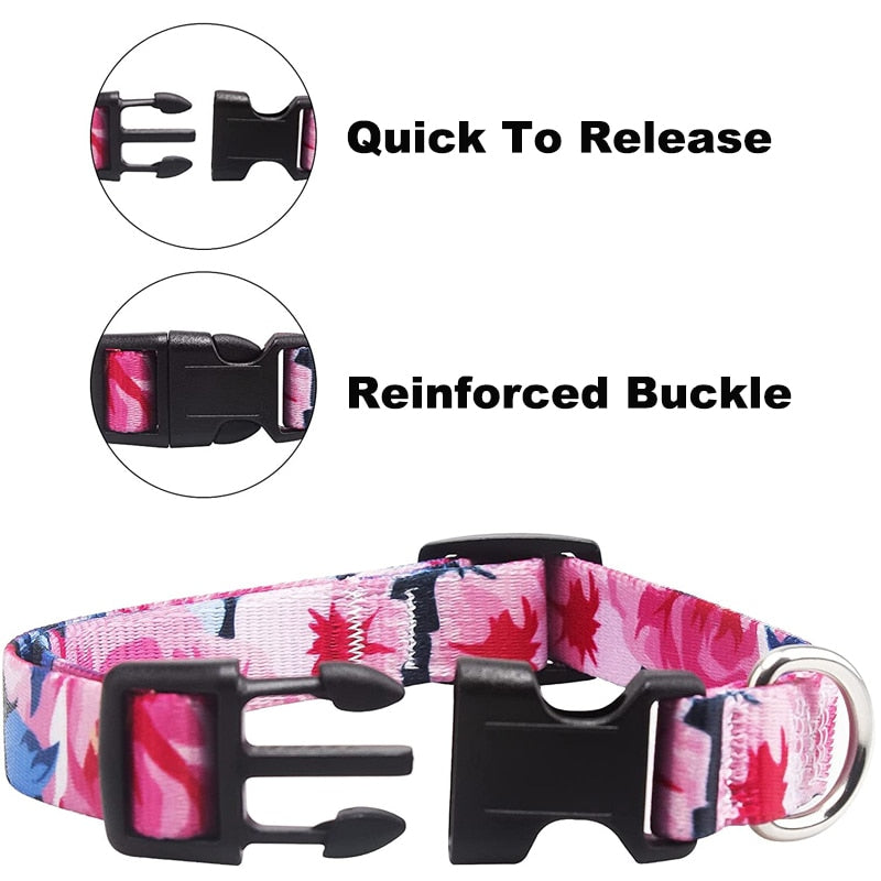 10Styles Bohemian Pet Collars Fashion Printed Adjustable Puppy Collar High-Quality National Style Neckband For Medium Large Dog