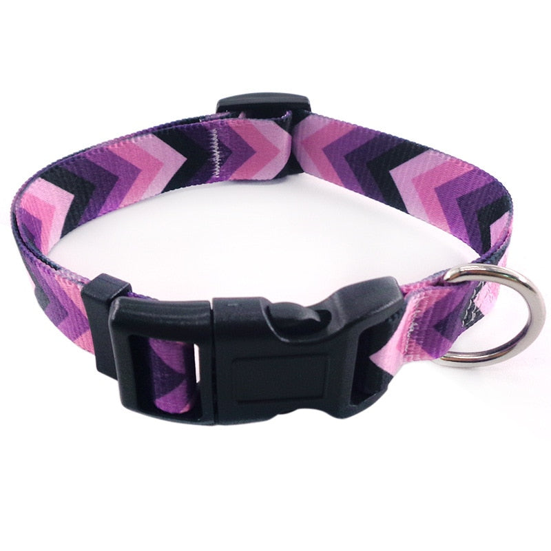 10Styles Bohemian Pet Collars Fashion Printed Adjustable Puppy Collar High-Quality National Style Neckband For Medium Large Dog