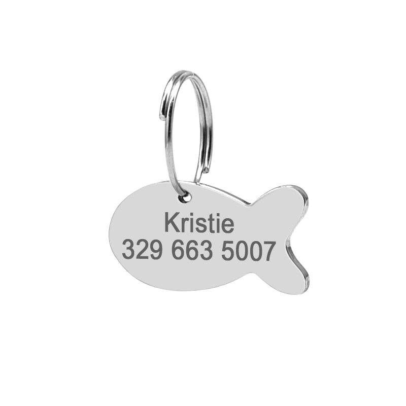 Custom Safety Cat Collar Personalized Cute Kitten Puppy Collars with Bell Name Tag Nylon Print Pet Cats Necklace Accessories