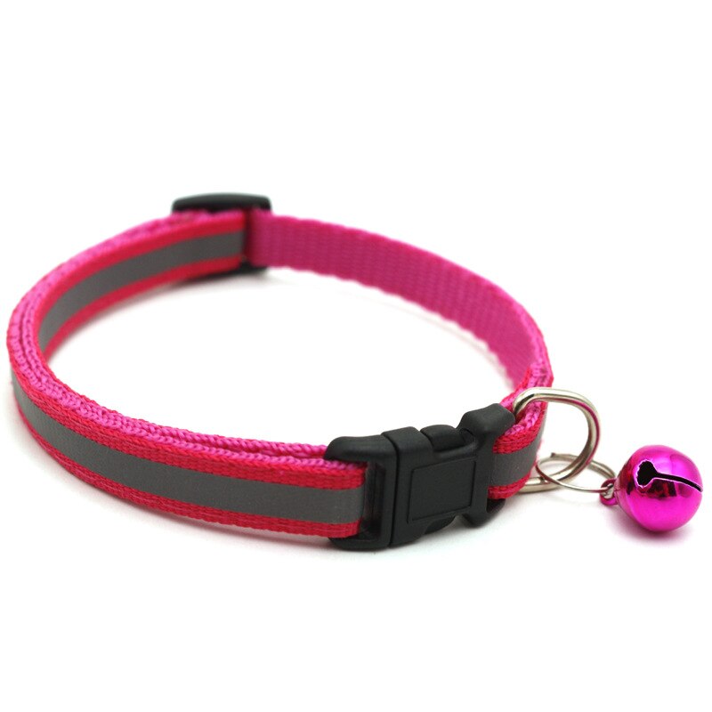 12 Colors Reflective Cats Bells Collars Adjustable Dog Leash Pet Collar for Cats And Small Dogs Pet Supplies