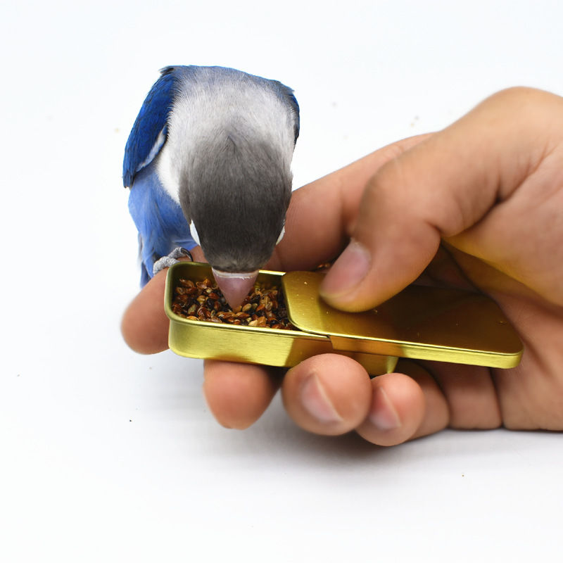 Parrot bird training bird food jar toy food push-pull box tiger skin peony black phoenix starling bird training supplies