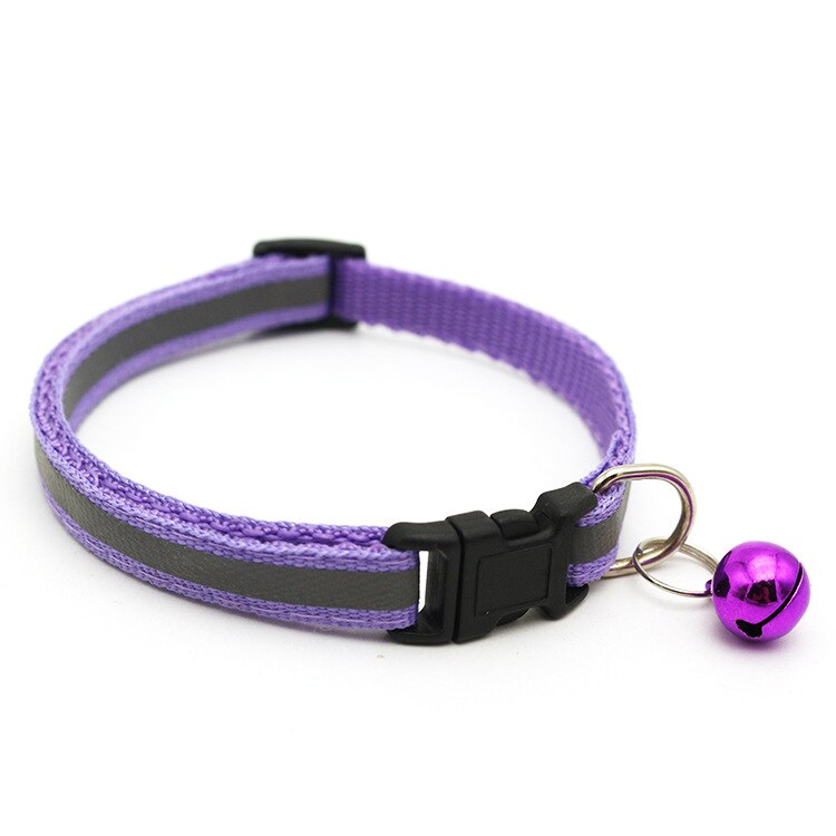 12 Colors Reflective Cats Bells Collars Adjustable Dog Leash Pet Collar for Cats And Small Dogs Pet Supplies
