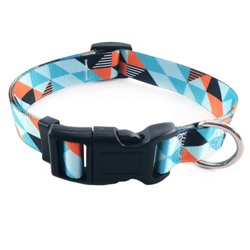 10Styles Bohemian Pet Collars Fashion Printed Adjustable Puppy Collar High-Quality National Style Neckband For Medium Large Dog