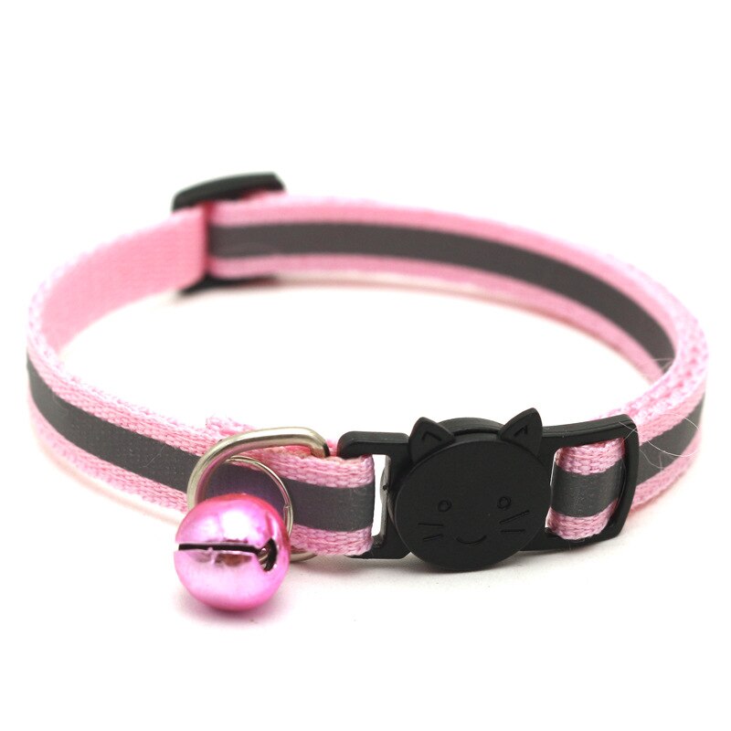 12 Colors Reflective Cats Bells Collars Adjustable Dog Leash Pet Collar for Cats And Small Dogs Pet Supplies