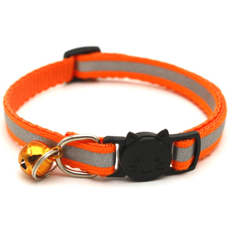 12 Colors Reflective Cats Bells Collars Adjustable Dog Leash Pet Collar for Cats And Small Dogs Pet Supplies