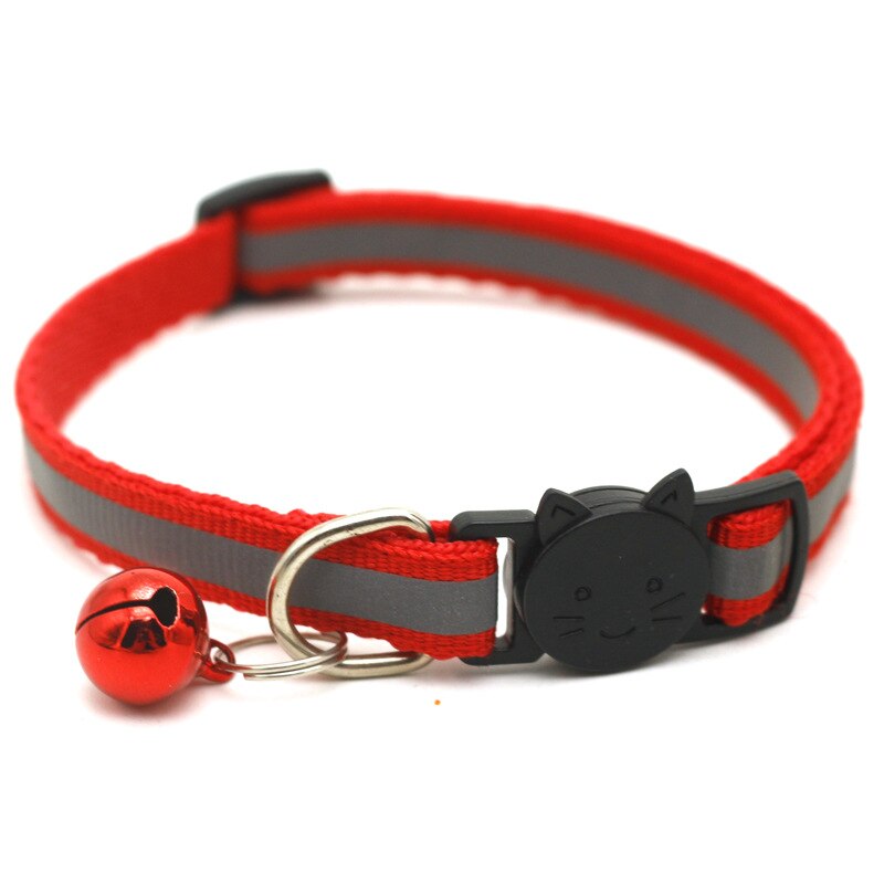 12 Colors Reflective Cats Bells Collars Adjustable Dog Leash Pet Collar for Cats And Small Dogs Pet Supplies