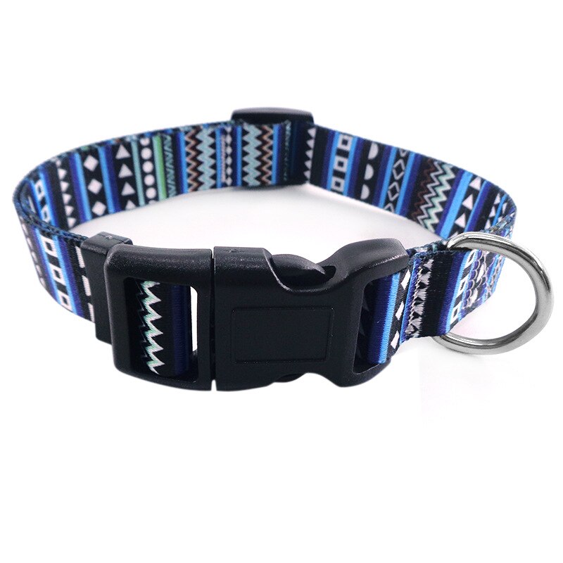 10Styles Bohemian Pet Collars Fashion Printed Adjustable Puppy Collar High-Quality National Style Neckband For Medium Large Dog