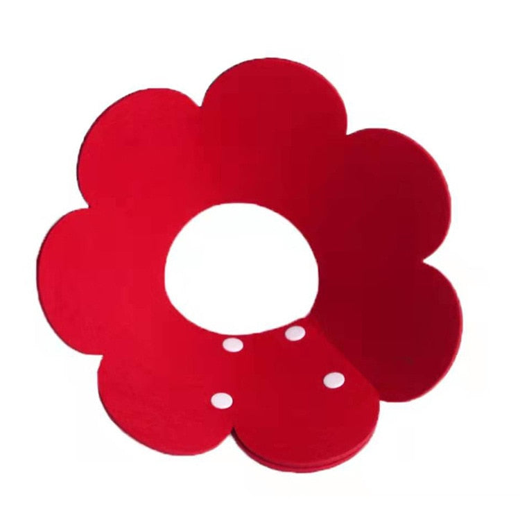 Felt Cat Collar Elizabeth Circle Cat Sun Flower Collar Felt Pet Products Anti-Licking Cat Collar Chihuahua Luxury Dog Collar