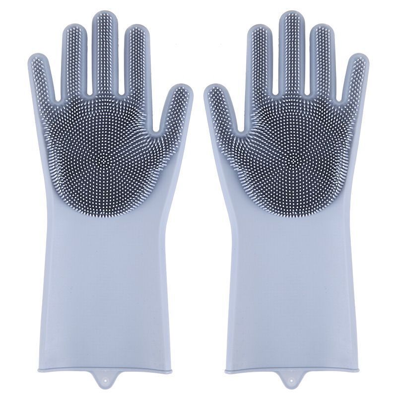 Pet Grooming Cleaning Gloves Dog Cat Bathing Shampoo Glove Scrubber Magic Dishwashing Cleanner Sponge Silicon Hair Removal Glove