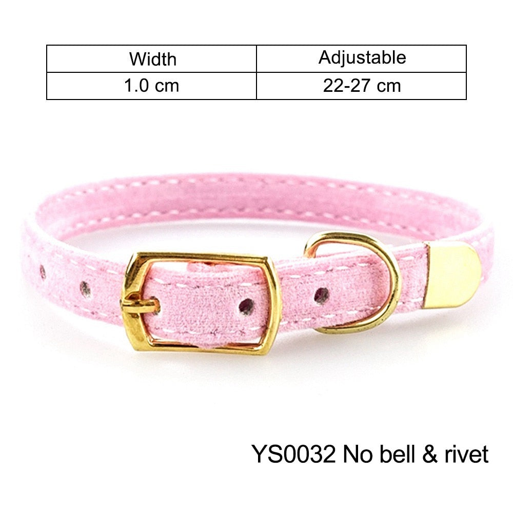 Cat Collar With Bell Safety Cat Collars Puppy Dog Collar For Cats Small Dogs Kittens Solid Pet Collarhu Products cat necklace