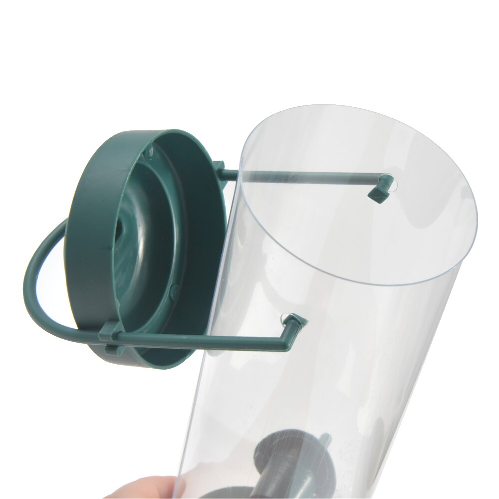 Hanging Bird Feeder Outdoor Balcony PVC Metal Plus Plastic Bird Feeder