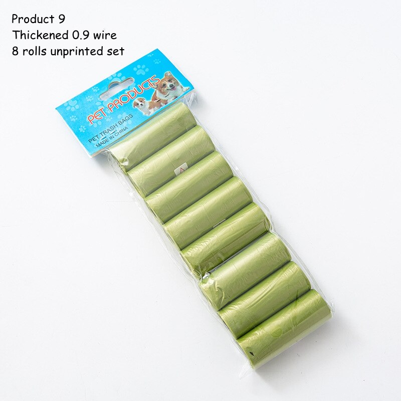 15bag/Roll Dog Cat Poop Bag Collector Pet Pick Up Degradable Garbage Bag Convenient Clean Waste Trash Bag Outdoor Pet Supplies