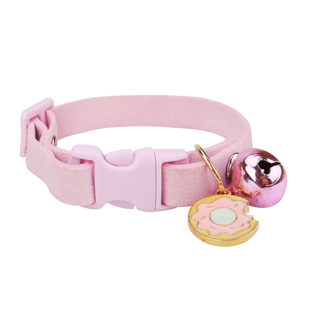 Adjustable Cat Collar, Cute Cat Bib Collar with Bells and Trinkets Pendant Pet Collar for Cats and Puppies Kitten Accessories