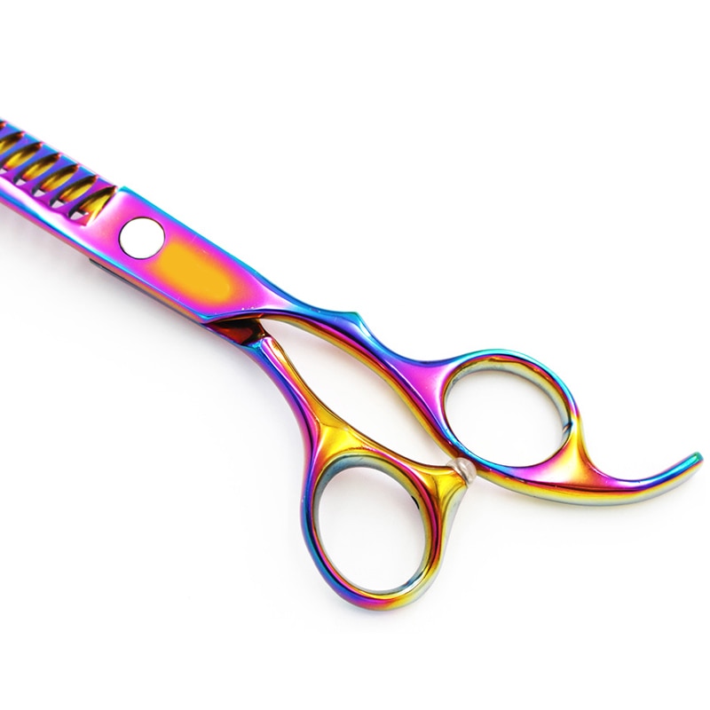 1pcs Pet Downward Curved Thinning Scissors Professional Dog Thinning Shears Dense Shark Hair Cut Cat Grooming Scissors Tools