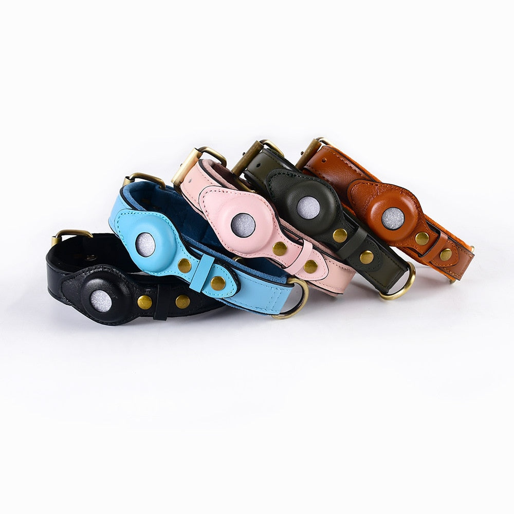For Airtag Pet Collar Tracker GPS Pet Dog Collar Anti Loss Dog Cat Collar Anti-Lost Adjustable Location Tracker Collar