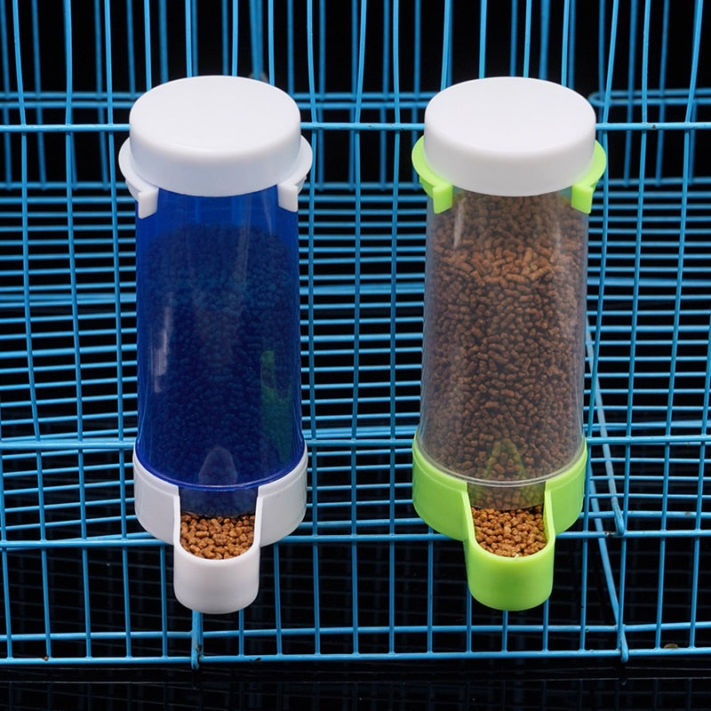 Pet Bird Automatic Drinker Feeder Bird Parrot Food Bottle Bird Cage Parrot Feeding Tool Automatic Feeder and Drinkers 1 Pcs