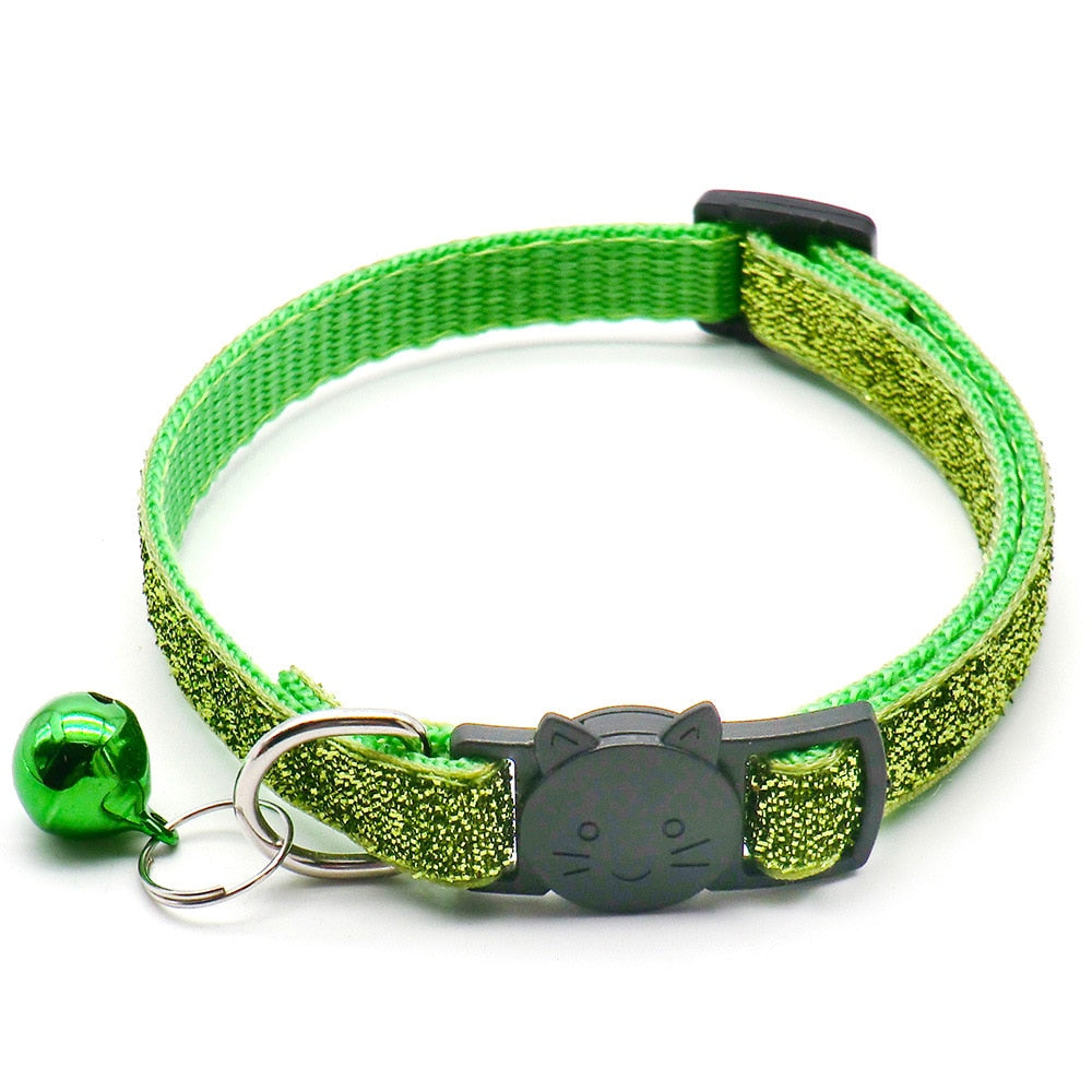 Cute Cat Collar With Fruit Pendant Adjustable Collars With Cat Head Pattern Bells Pendant Reflective Pets Collar Cat Accessories