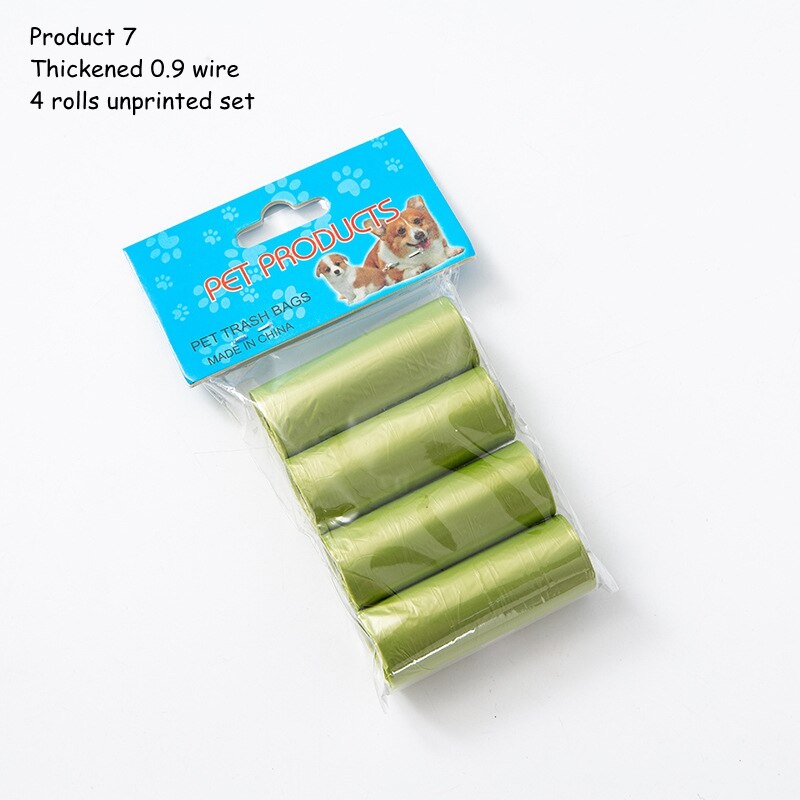 15bag/Roll Dog Cat Poop Bag Collector Pet Pick Up Degradable Garbage Bag Convenient Clean Waste Trash Bag Outdoor Pet Supplies