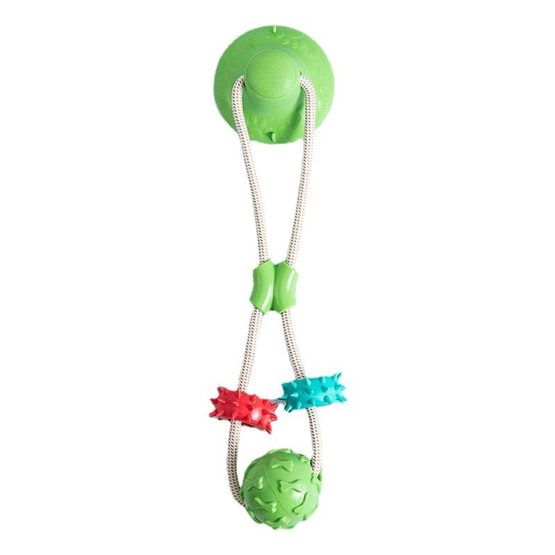 1pc Silicon Pet Dog Toys Suction Cup Tug Dogs Chewing Push Ball Toy Pet Tooth Cleaning Toothbrush for Puppy large Dog Biting Toy