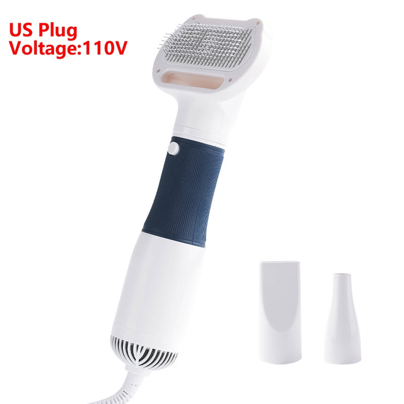 3 in1 Pet Dog Dryer Quiet Dog Hair Dryers and Comb Brush Grooming Kitten Cat Hair Comb Puppy Fur Blower Low Noise Temprature