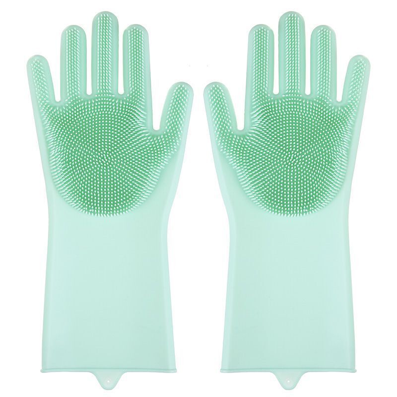 Pet Grooming Cleaning Gloves Dog Cat Bathing Shampoo Glove Scrubber Magic Dishwashing Cleanner Sponge Silicon Hair Removal Glove