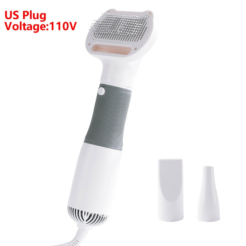 3 in1 Pet Dog Dryer Quiet Dog Hair Dryers and Comb Brush Grooming Kitten Cat Hair Comb Puppy Fur Blower Low Noise Temprature