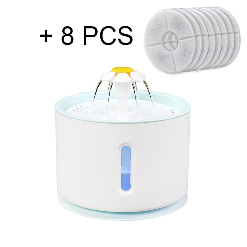 Cat Water Fountain Dog Drink Bowl Active Carbon Filter Automatic Pet Drinking Electric Dispenser Bowls Cats Drinker USB Powered