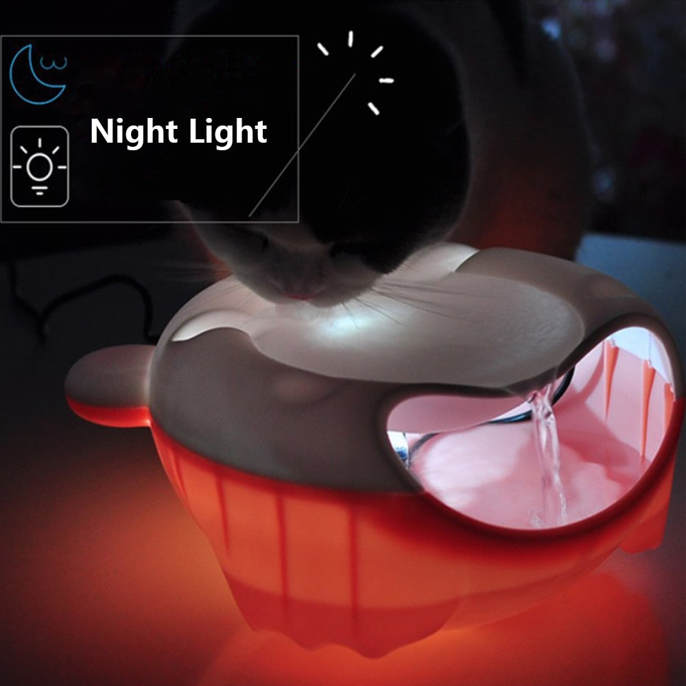 Automatic Cat Water Fountain USB Electric Mute Water Feeder Drinker Bowl Pet Drinking Dispenser Drinker for Cats Water Filter