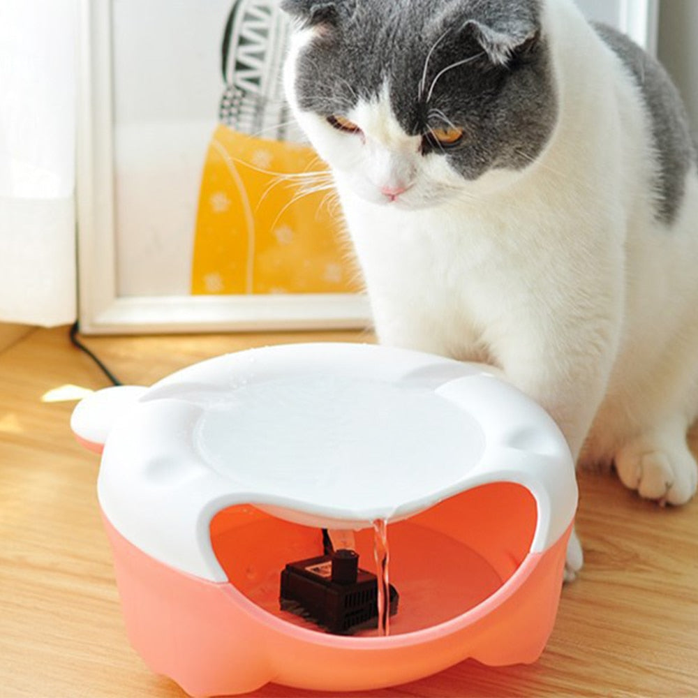 Automatic Cat Water Fountain USB Electric Mute Water Feeder Drinker Bowl Pet Drinking Dispenser Drinker for Cats Water Filter