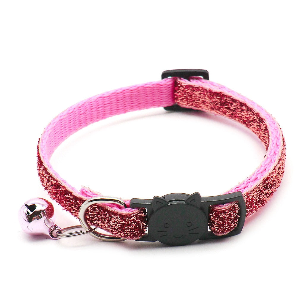 Cute Cat Collar With Fruit Pendant Adjustable Collars With Cat Head Pattern Bells Pendant Reflective Pets Collar Cat Accessories