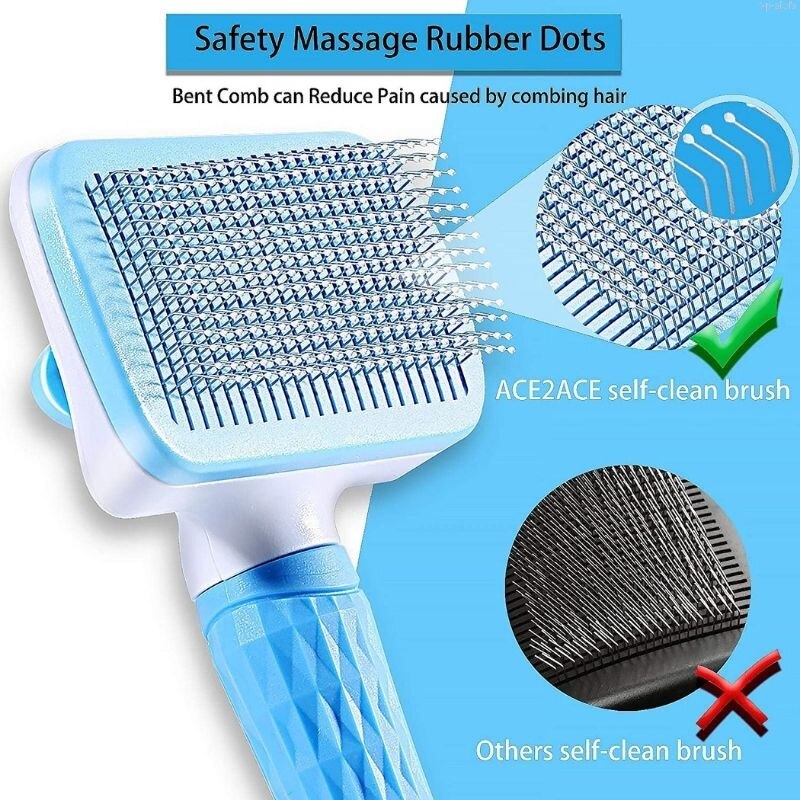 Dog Hair Removal Comb Pet Cleaning Tool Cat Dog Hair Grooming And Care Comb Remove Floating Hair Pet Bath Brush Grooming Tool