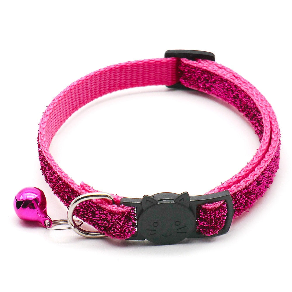 Cute Cat Collar With Fruit Pendant Adjustable Collars With Cat Head Pattern Bells Pendant Reflective Pets Collar Cat Accessories