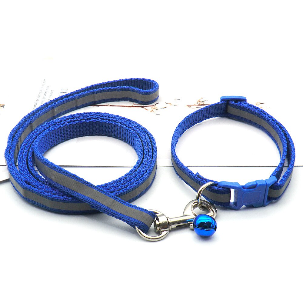 Cute Dog Paw Print Pet Traction Rope Puppy Collar Set Multiple Colors Adjustable Puppy Cat Accessories Pet Supplies 1.2M