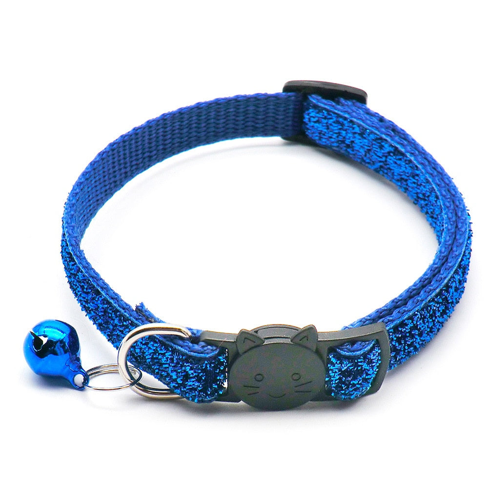 Cute Cat Collar With Fruit Pendant Adjustable Collars With Cat Head Pattern Bells Pendant Reflective Pets Collar Cat Accessories