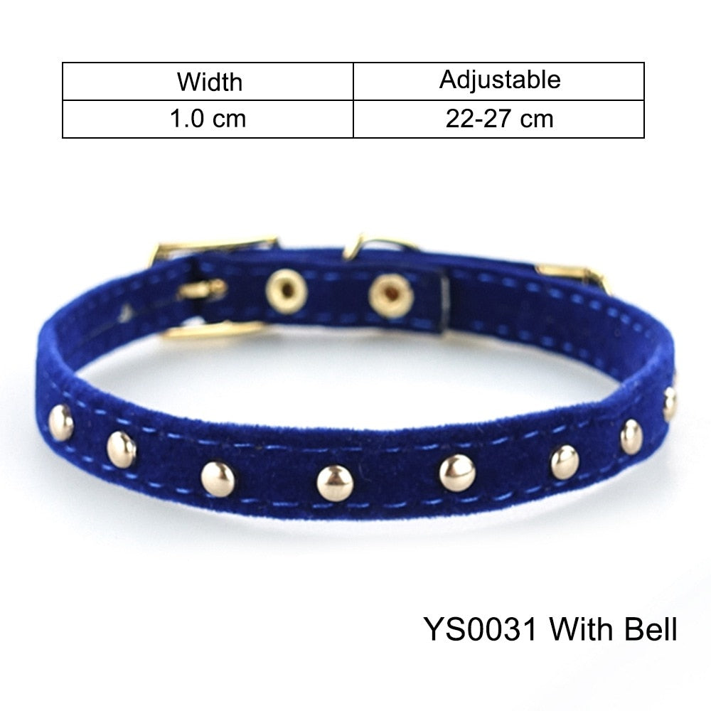 Cat Collar With Bell Safety Cat Collars Puppy Dog Collar For Cats Small Dogs Kittens Solid Pet Collarhu Products cat necklace
