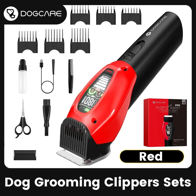 Dog Clipper Hair Trimmer Grooming Cutting Machine LED Display