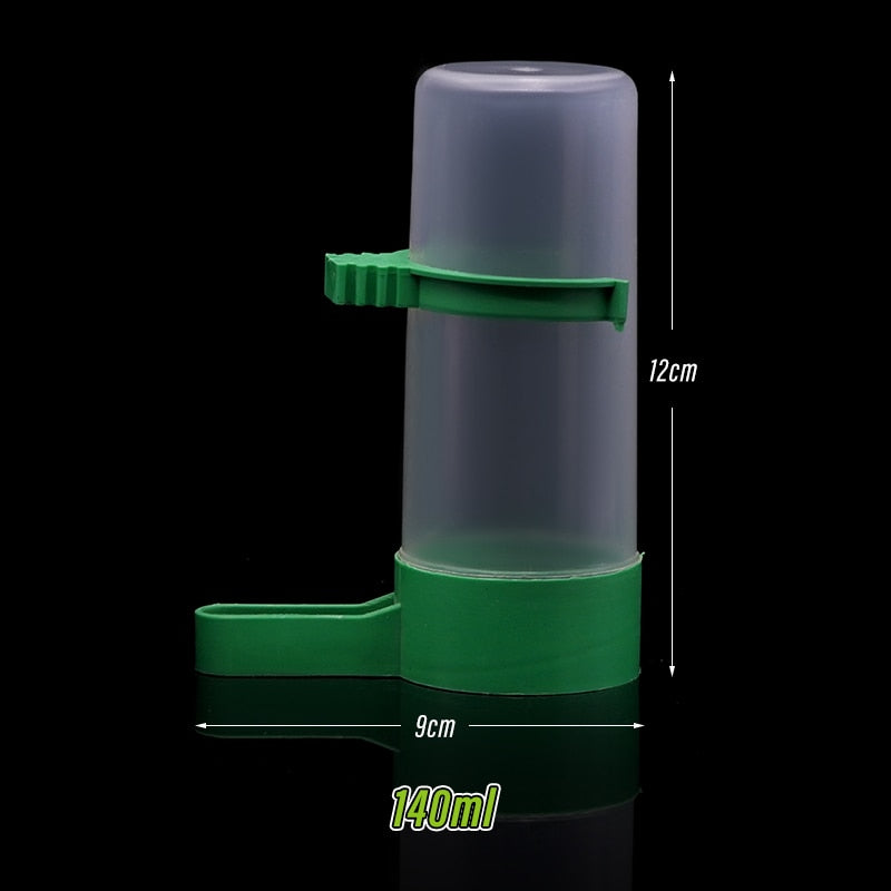 Pet Bird Automatic Drinker Feeder Bird Parrot Food Bottle Bird Cage Parrot Feeding Tool Automatic Feeder and Drinkers 1 Pcs