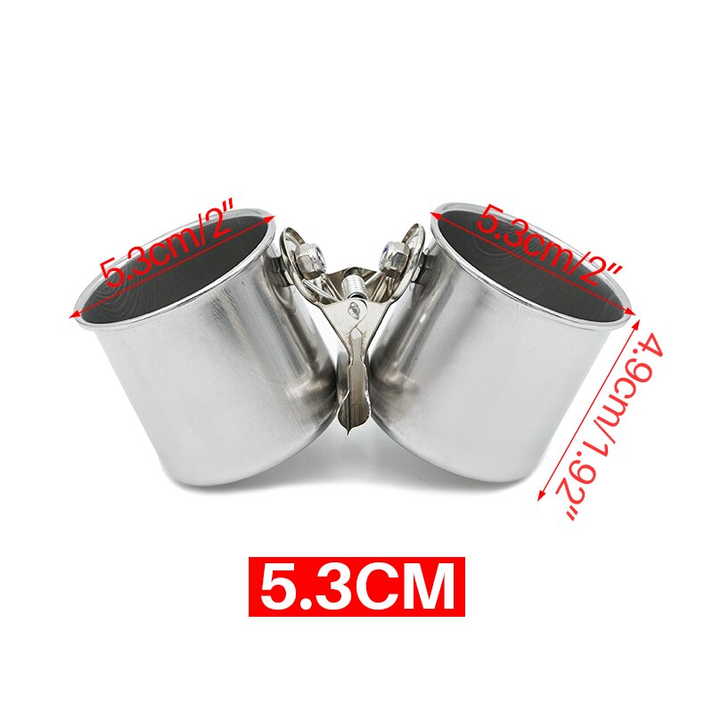 Stainless Steel Cage Stand Double Cups with Clip Bird Parrot Double Food Water Feeding Cups Dispenser Durable Pet Cage Supplies