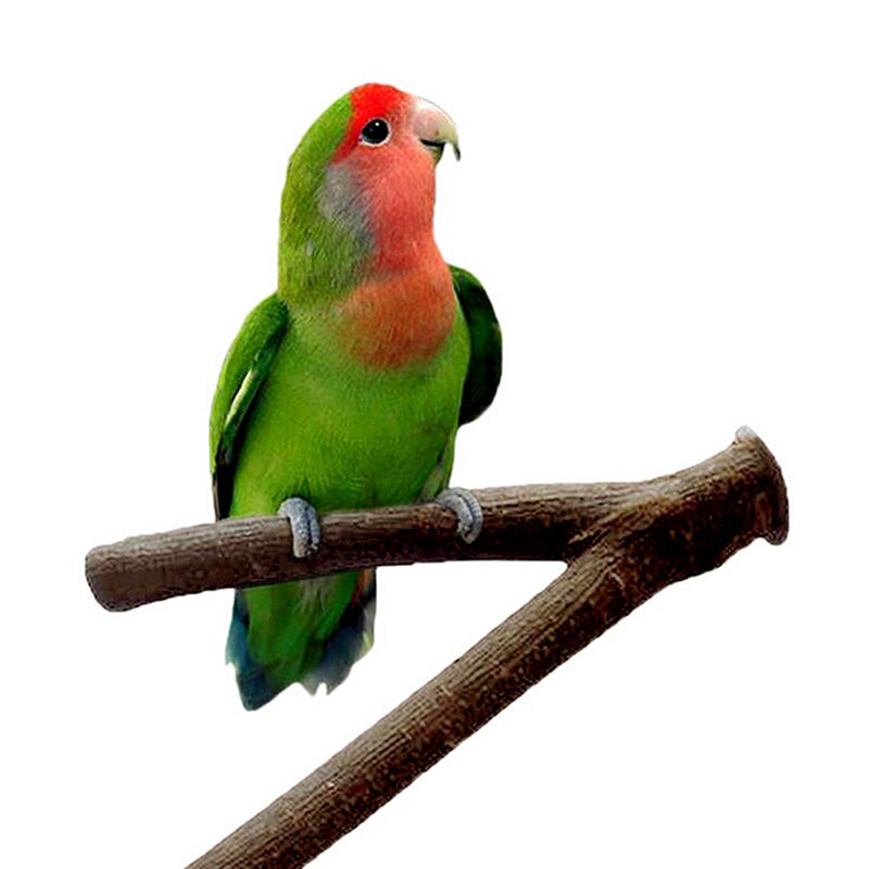 1Pc Hamster Branch Perches For Bird Cage 15cm Pet Parrot Raw Wood Fork Tree Branch Stand Rack Toy
