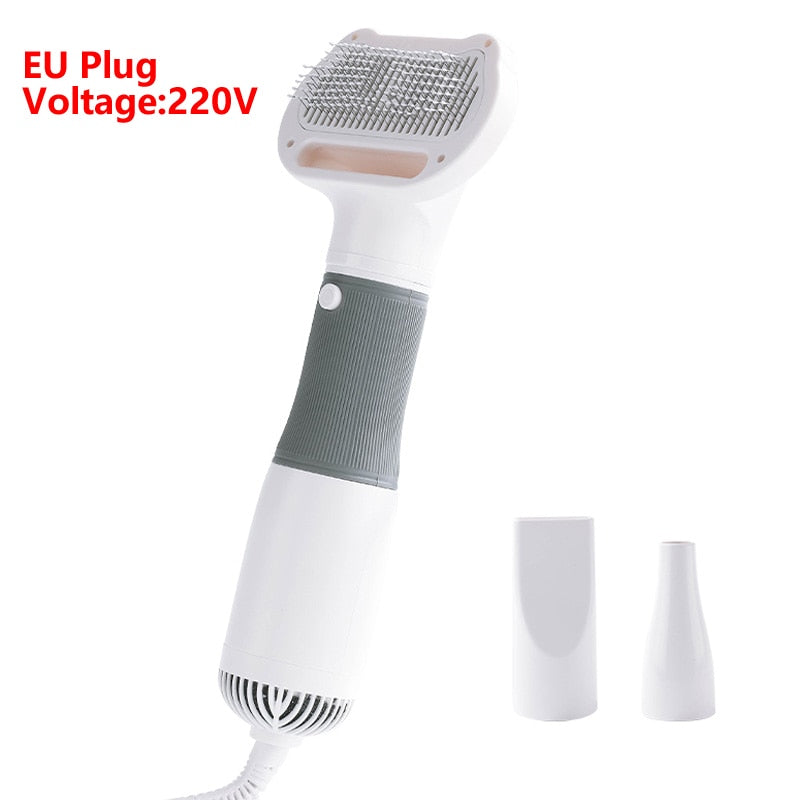 3 in1 Pet Dog Dryer Quiet Dog Hair Dryers and Comb Brush Grooming Kitten Cat Hair Comb Puppy Fur Blower Low Noise Temprature