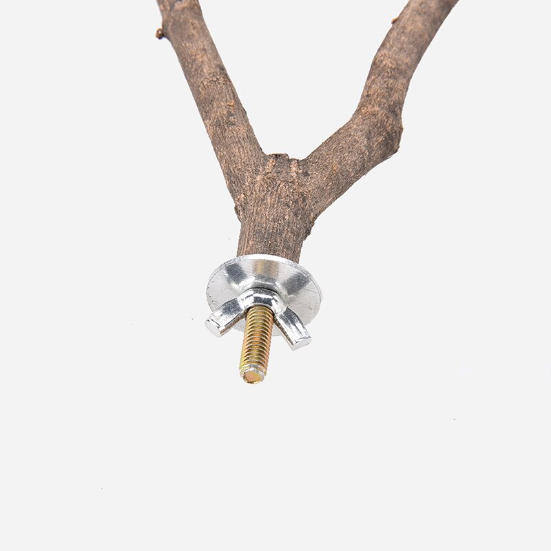 1Pc Hamster Branch Perches For Bird Cage 15cm Pet Parrot Raw Wood Fork Tree Branch Stand Rack Toy