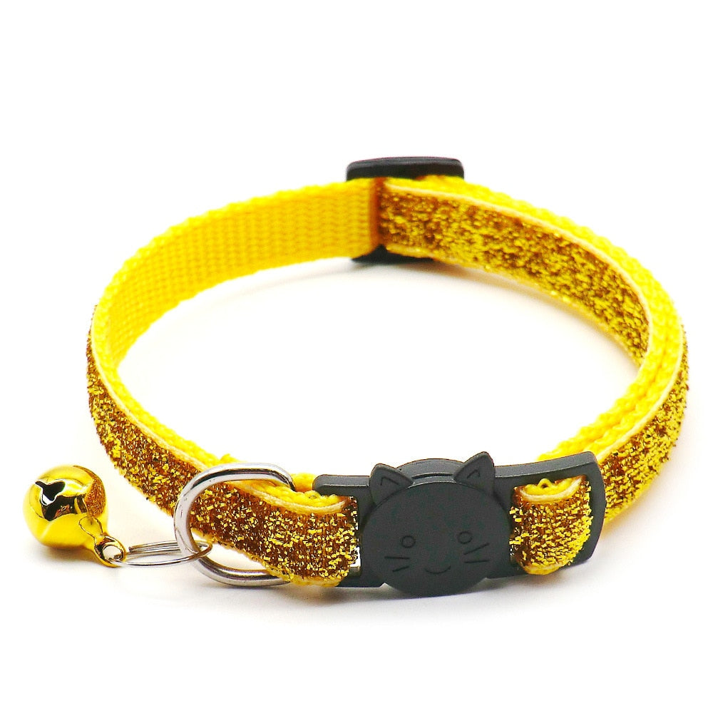 Cute Cat Collar With Fruit Pendant Adjustable Collars With Cat Head Pattern Bells Pendant Reflective Pets Collar Cat Accessories